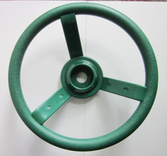 Outdoor Playground Swing Set Steering Wheel Heavy Duty Plastic Green 12”