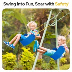 2-Pack Swing Seats for Swing Set, 330lb Capacity, Replacement Kits for Kids