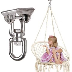 Heavy Duty 360° Swivel Swing Hanger, Stainless Steel Hammock Hook for Ceiling…