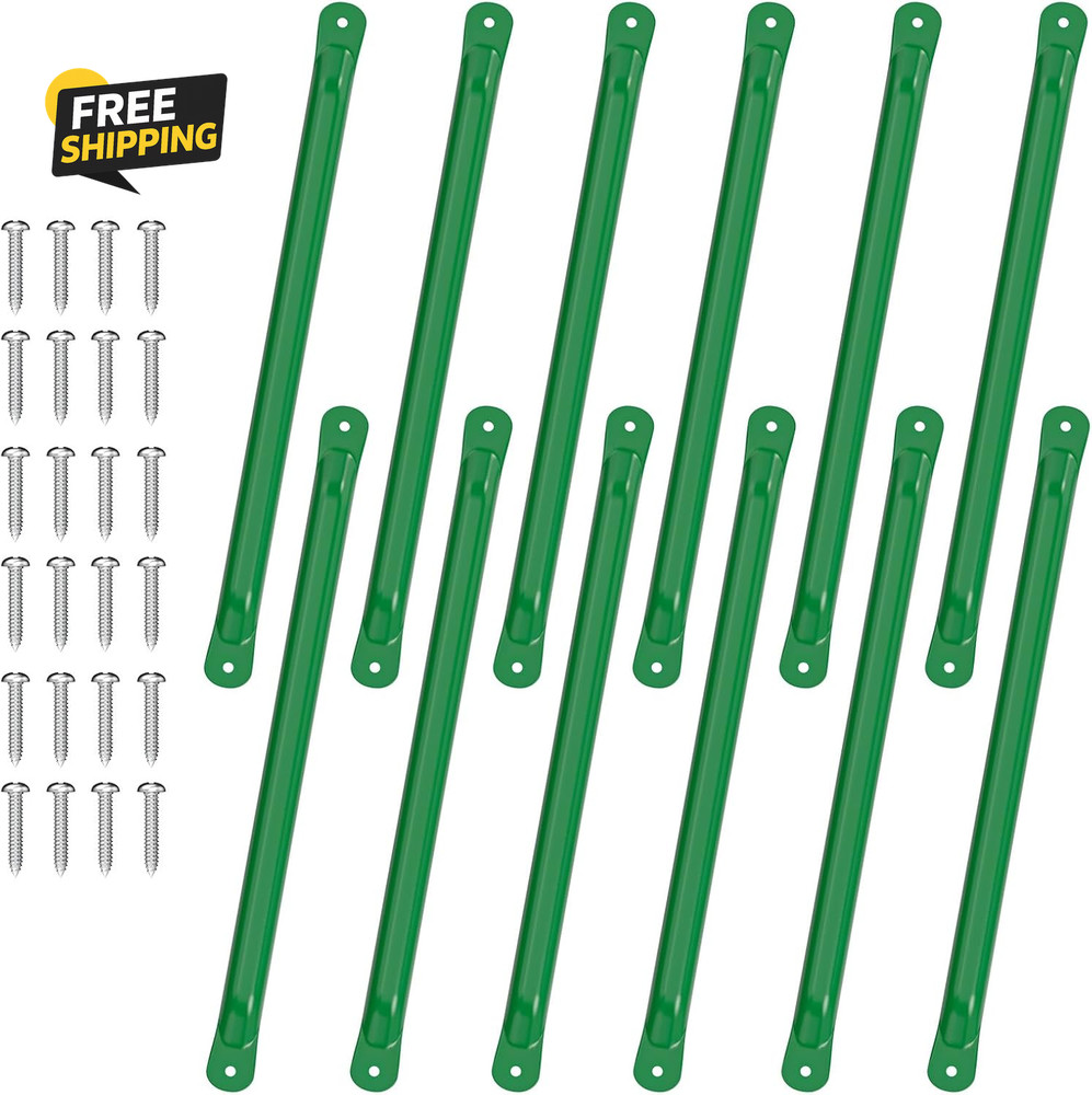 21″ Monkey Bars Kit 12PCS Metal Playground Ladder Rungs Swing Set Green