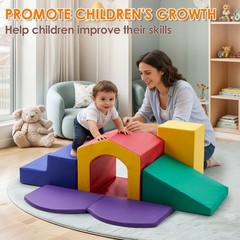 6PCS Soft Climbing Toys for Toddlers – Foam Climb & Crawl Play Set