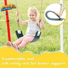 Swing Seat with Metal Triangle Ring 30.4 X 5.9 Inch Heavy Duty Swing Set
